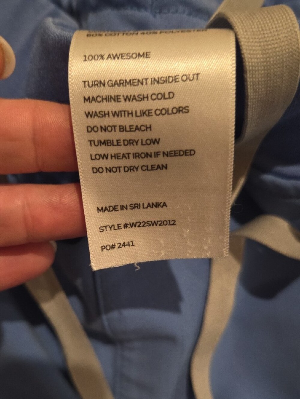 Figs Light Blue V-Neck Scrub Set - Classic Sky Small Spot On Knee. See Pic - Picture 9 of 11